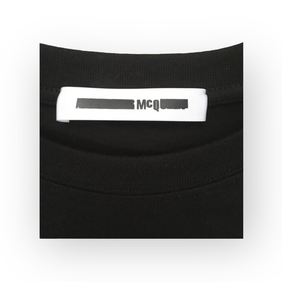new McQ • Alexander McQueen ★ Cobra Club Patchwork Tee T Shirt ★ Black Large ★ - Picture 9 of 17